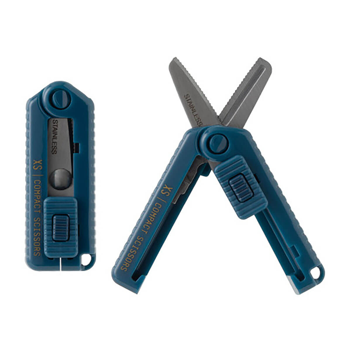 Compact Serrated Scissors in Navy (XS) by Midori