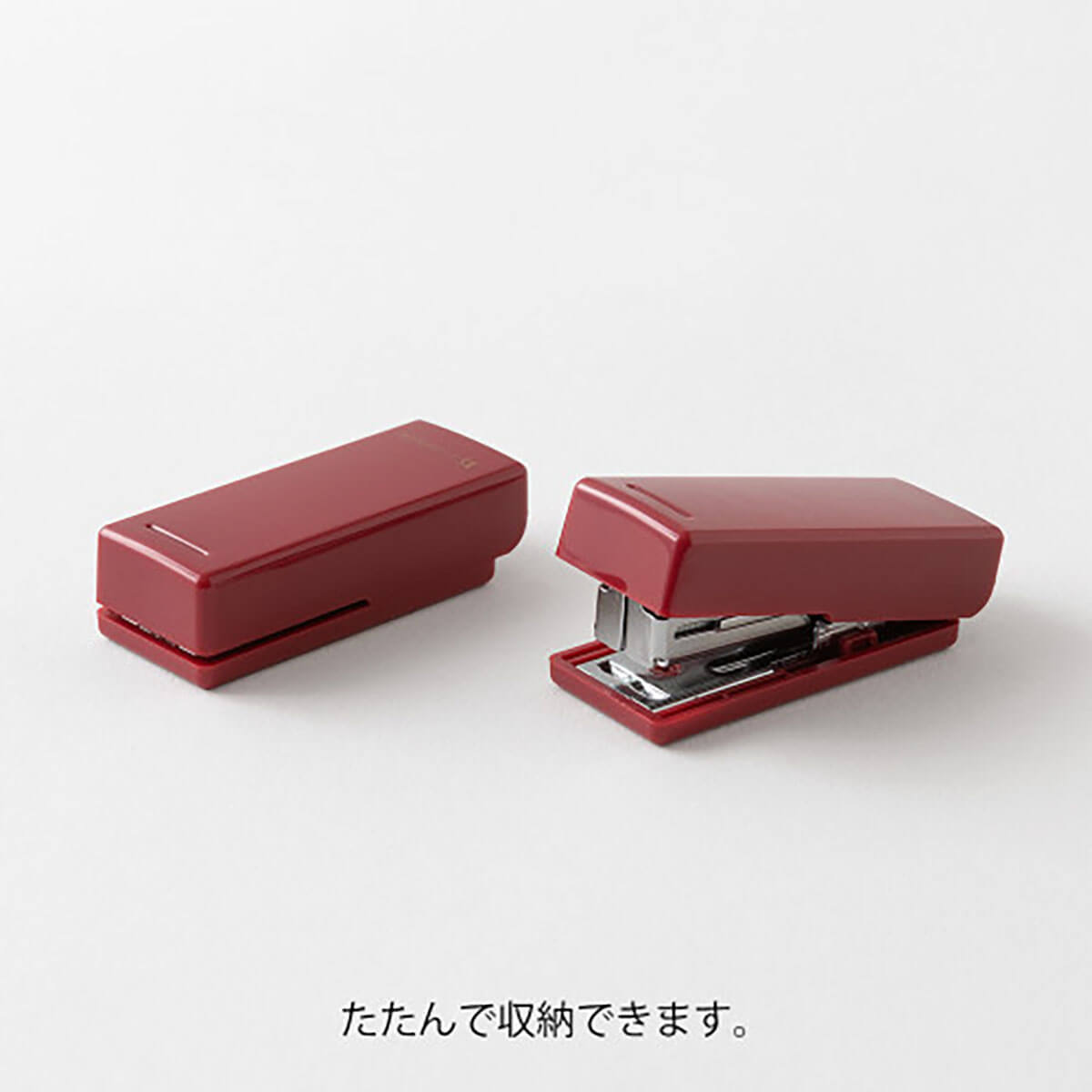 Compact Stapler in Dark Red (XS) by Midori