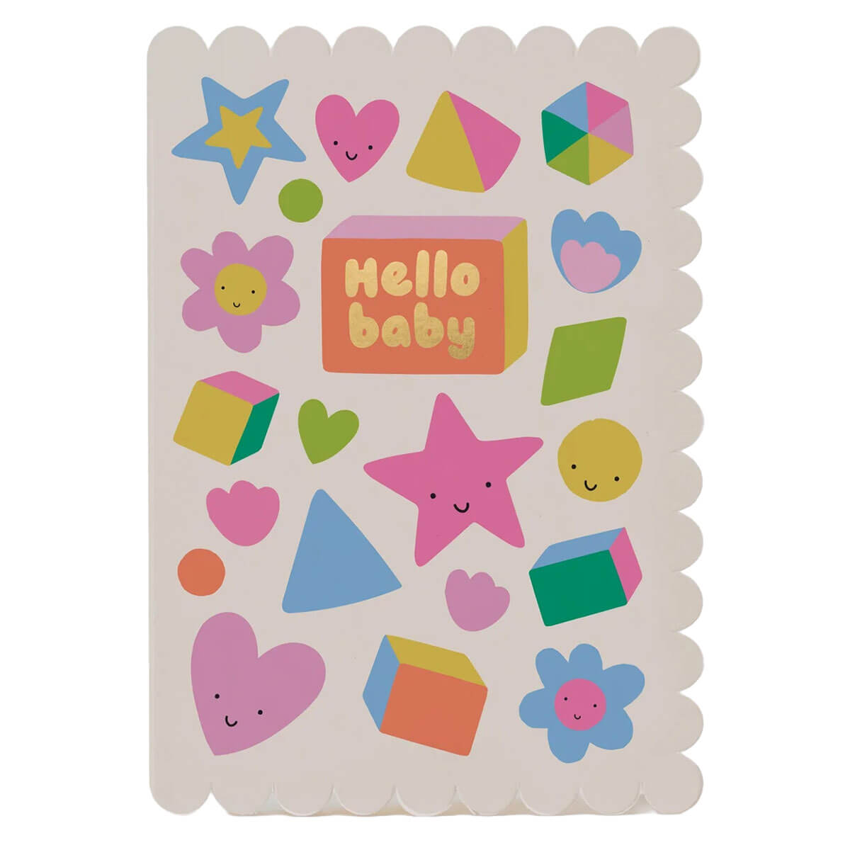 Shapes New Baby Greetings Card by Mifkins