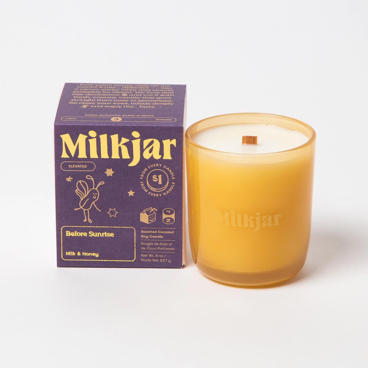 Before Sunrise Milk & Honey Candle by Milk Jar – Junior Edition