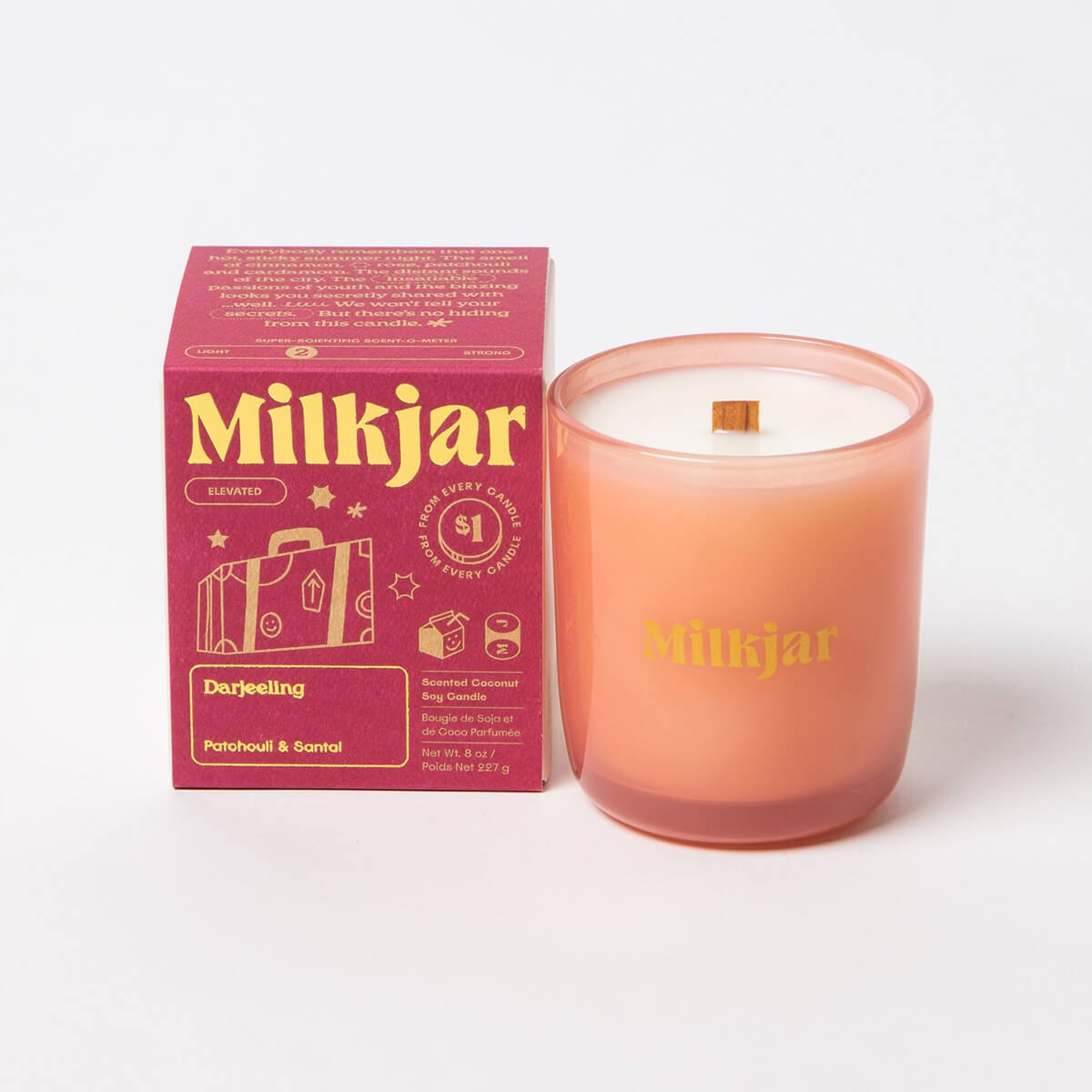 Darjeeling Patchouli & Santal Candle by Milk Jar – Junior Edition