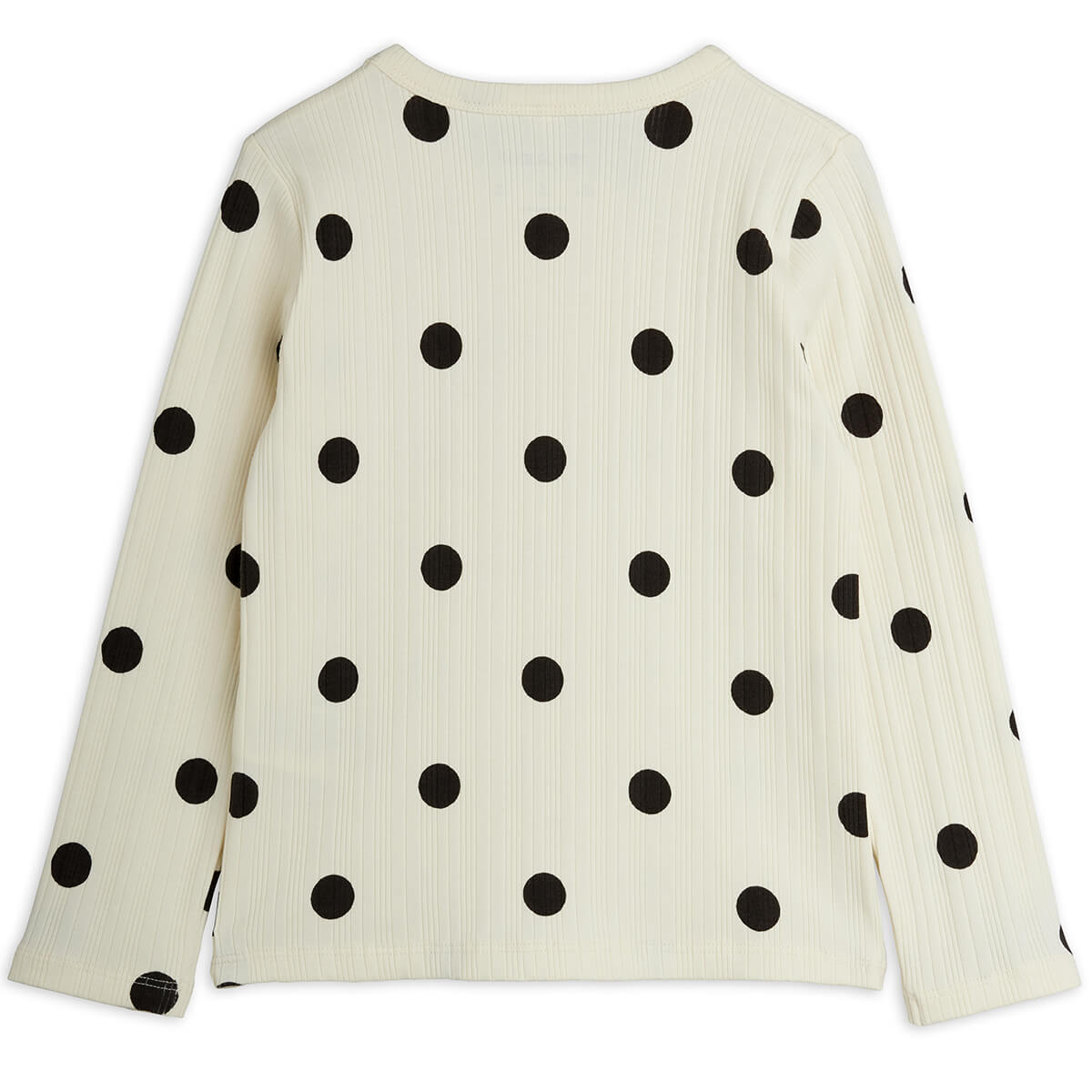 Dots Dog Long Sleeve T Shirt in Off White by Mini Rodini