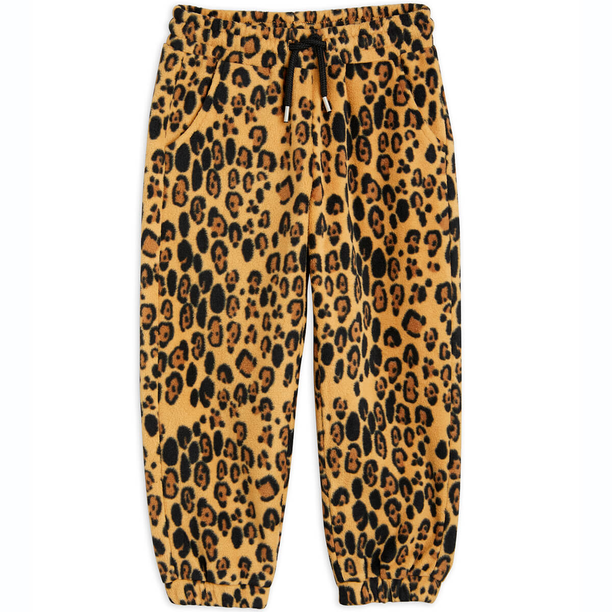 Leopard Fleece Trousers by Mini Rodini