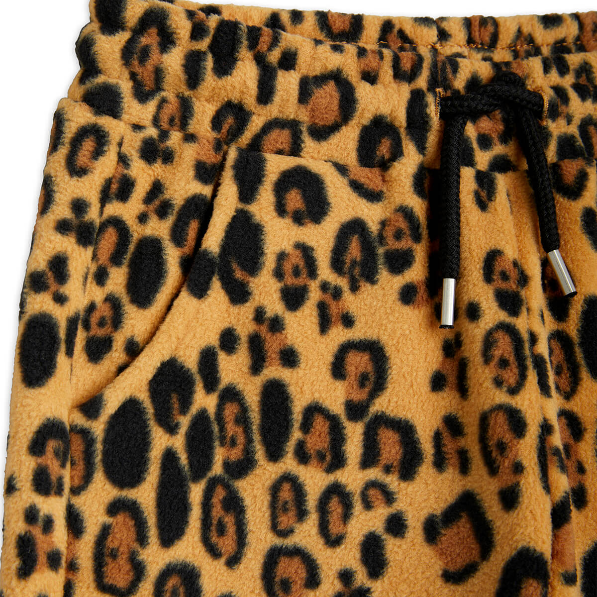 Leopard Fleece Trousers by Mini Rodini