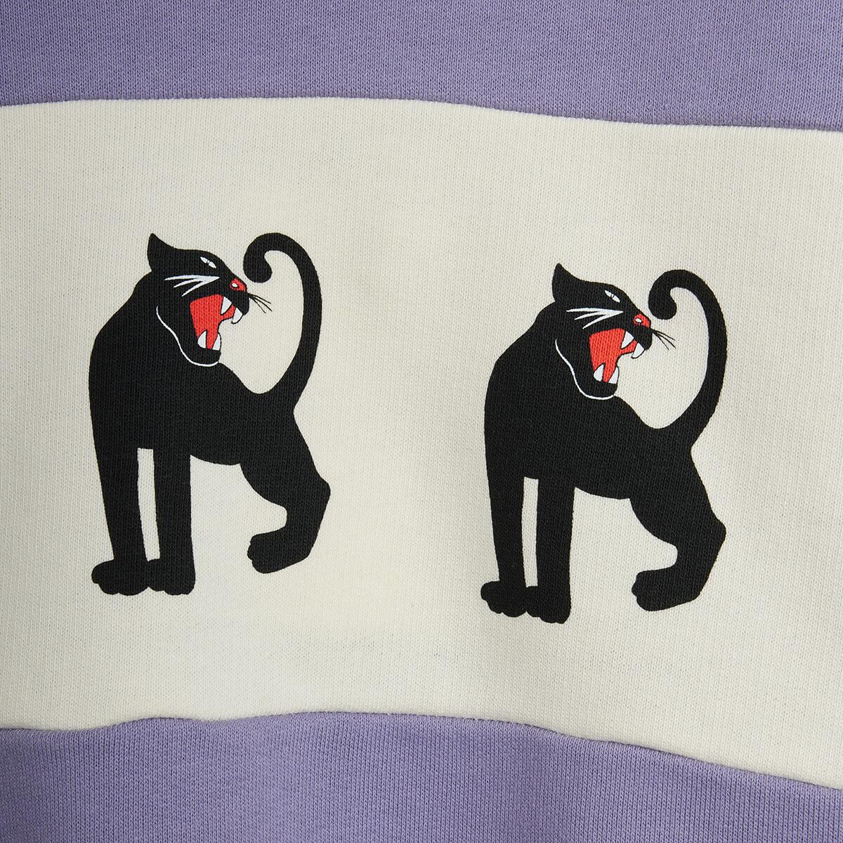 Panther Panel Sweatshirt in Purple by Mini Rodini