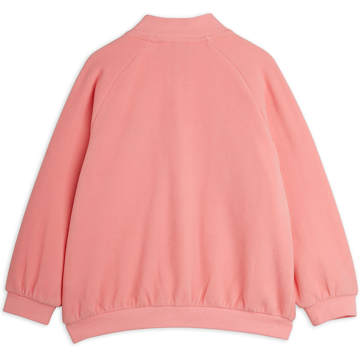 Penguin Embroidered Fleece Jacket in Pink by Mini Rodini