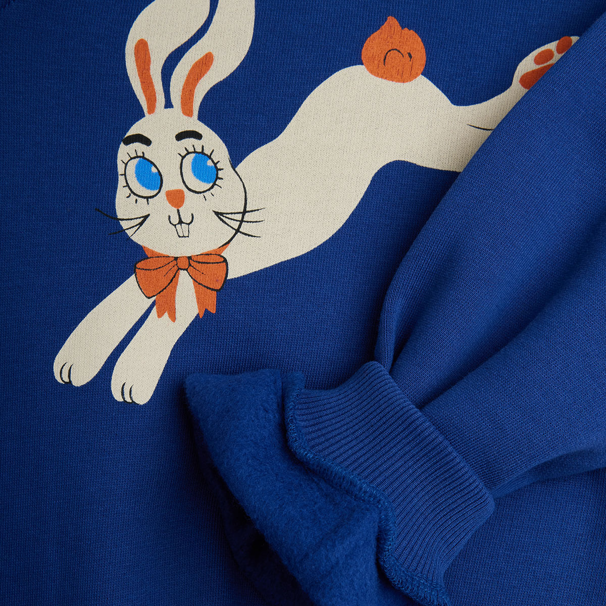 Rabbits Sweatshirt in Blue by Mini Rodini