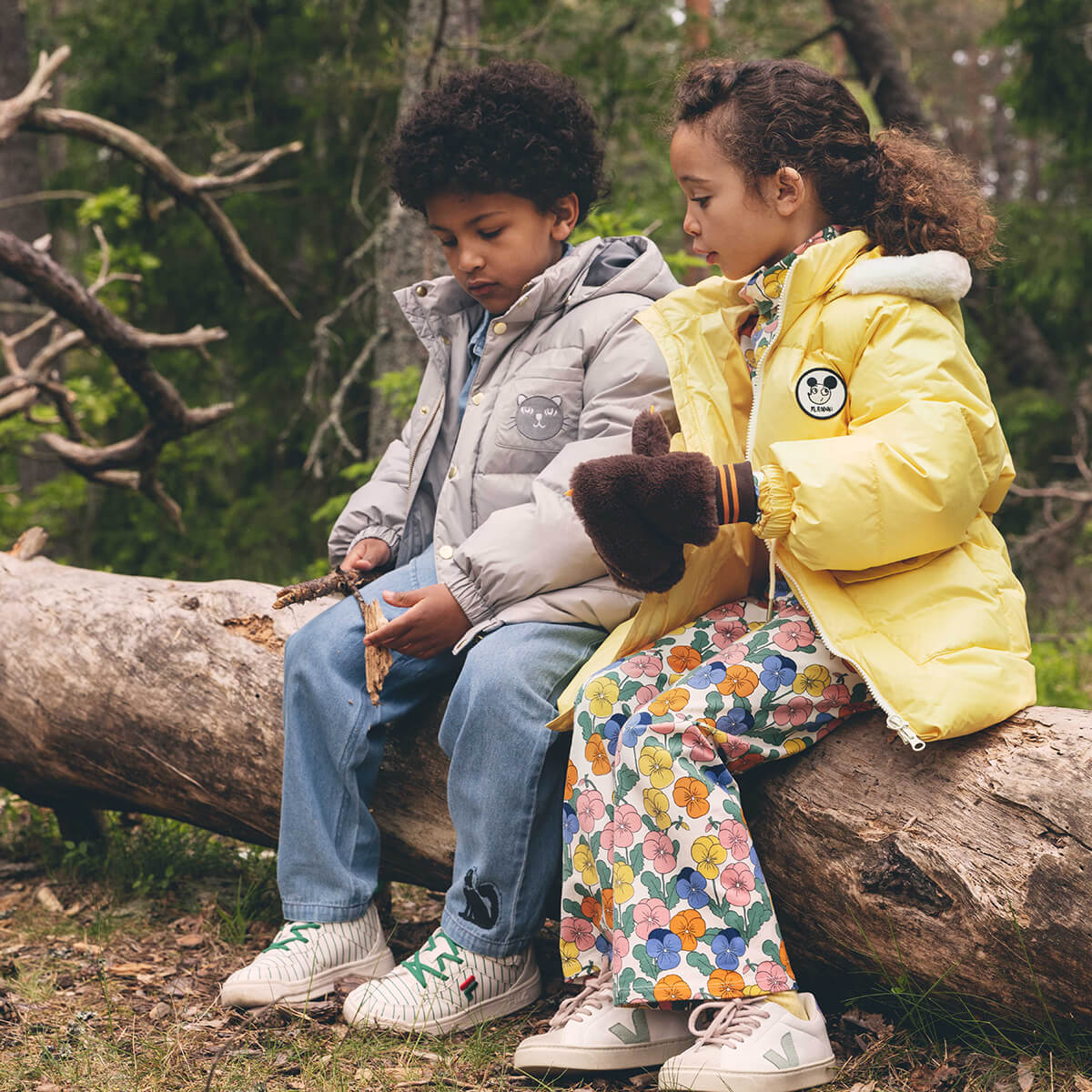 Skunk Lightweight Denim Trousers by Mini Rodini