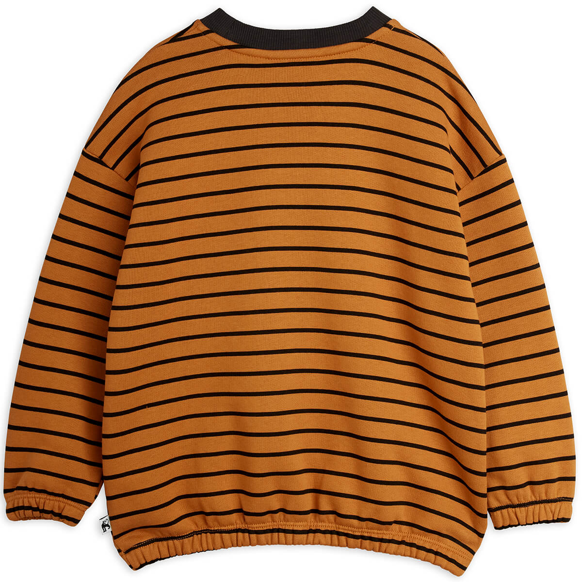Striped Sweatshirt in Brown by Mini Rodini