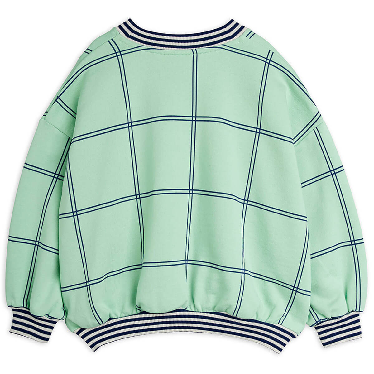 Check AOP Panther Patch Sweatshirt by Mini Rodini