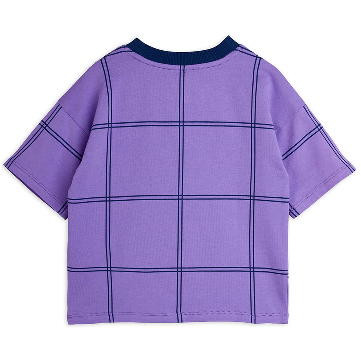 Check AOP Panther Patch Tee by Mini Rodini