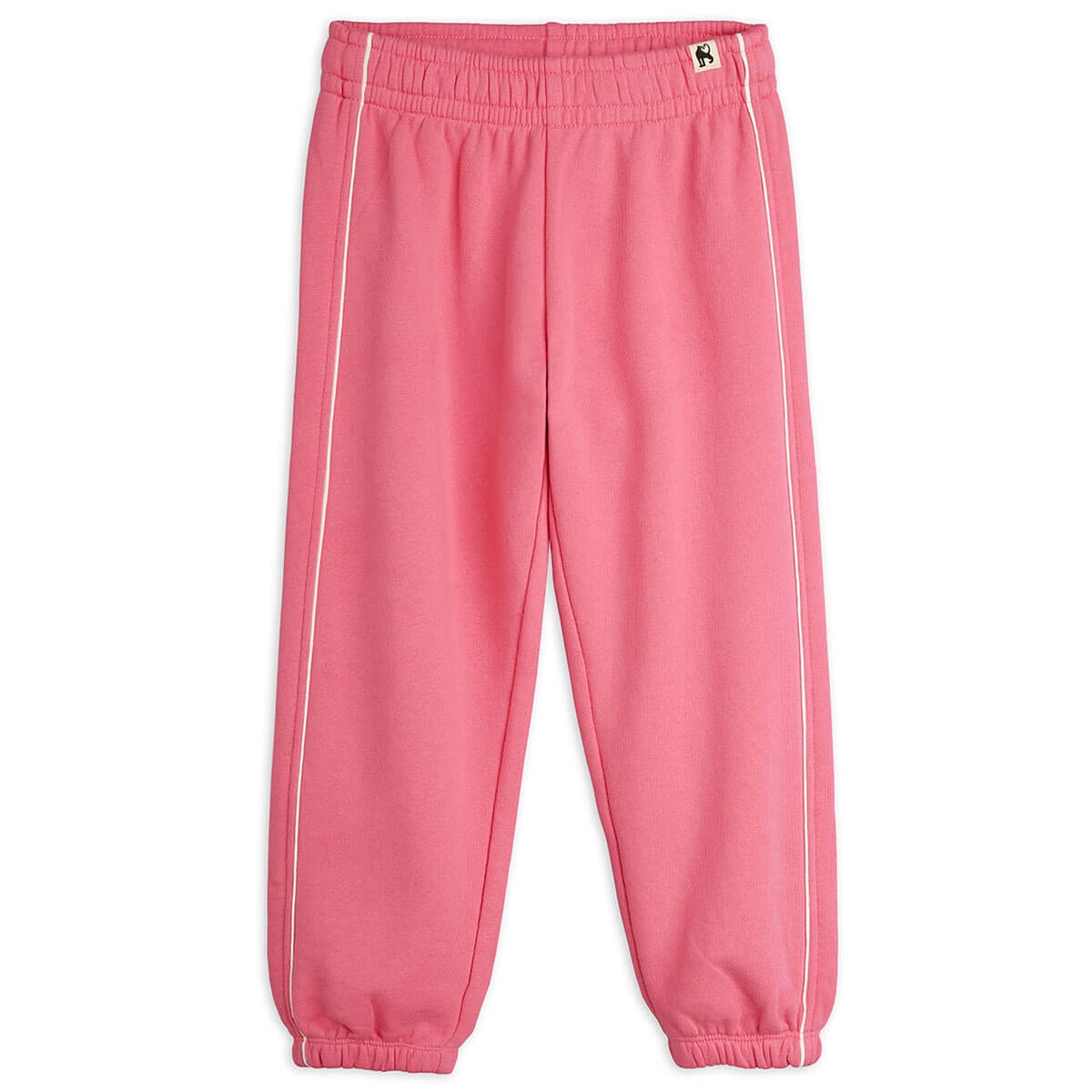 Plain Piping Sweatpants in Pink by Mini Rodini
