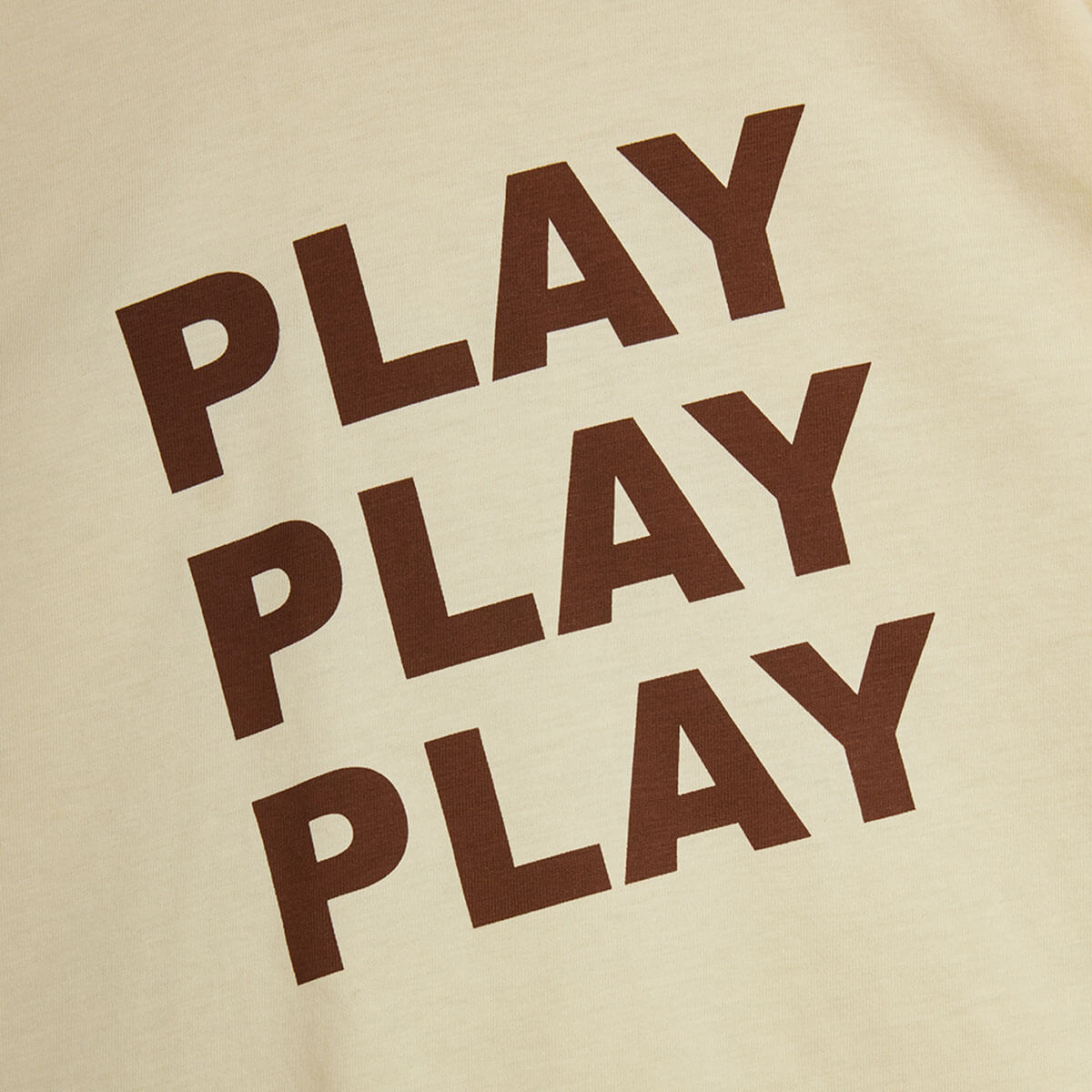 Play Tee in Off White by Mini Rodini