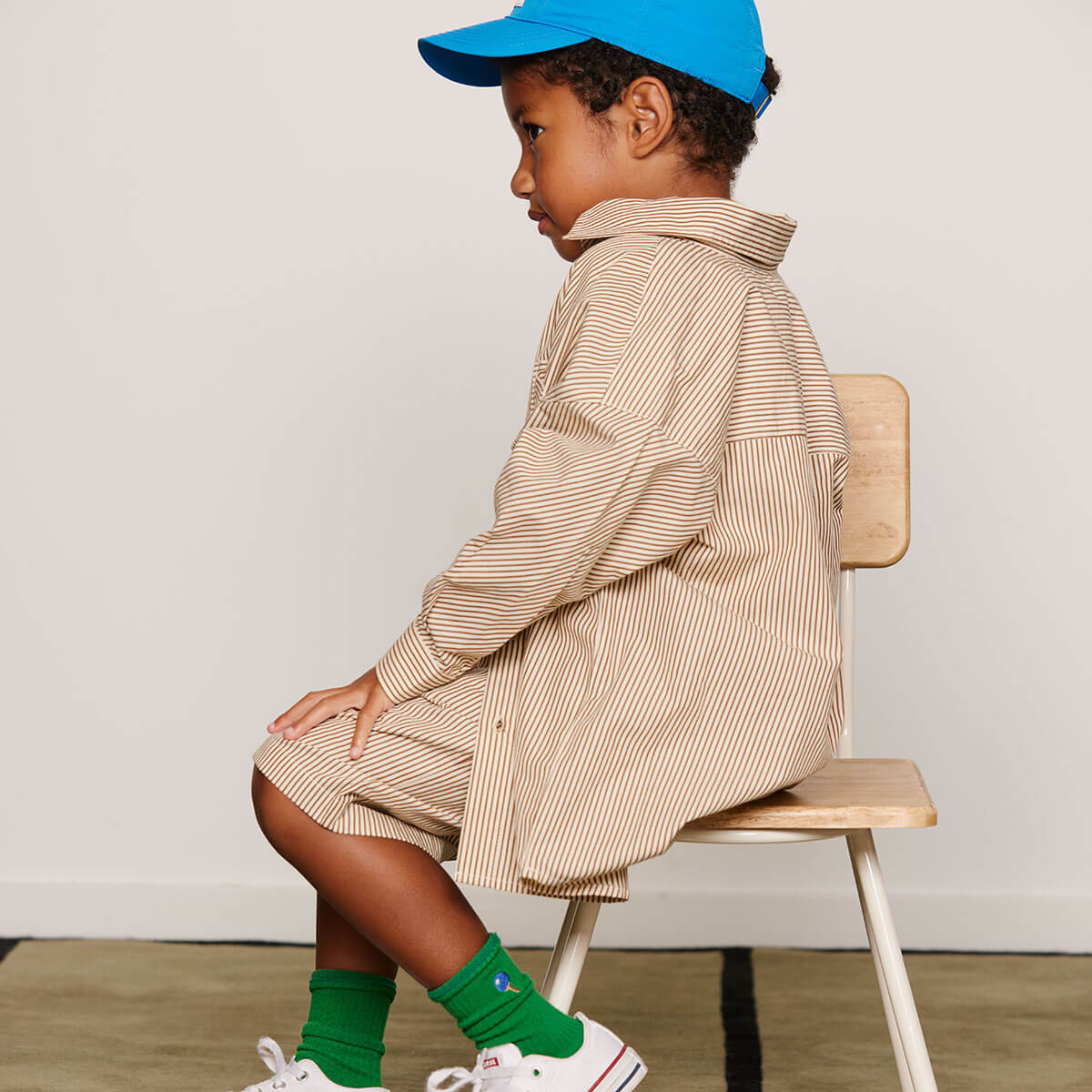 Poplin Shirt in Brown by Mini Rodini