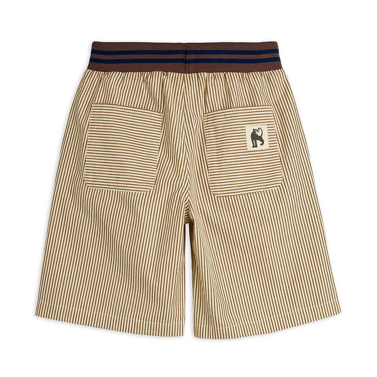 Poplin Woven Shorts in Brown by Mini Rodini
