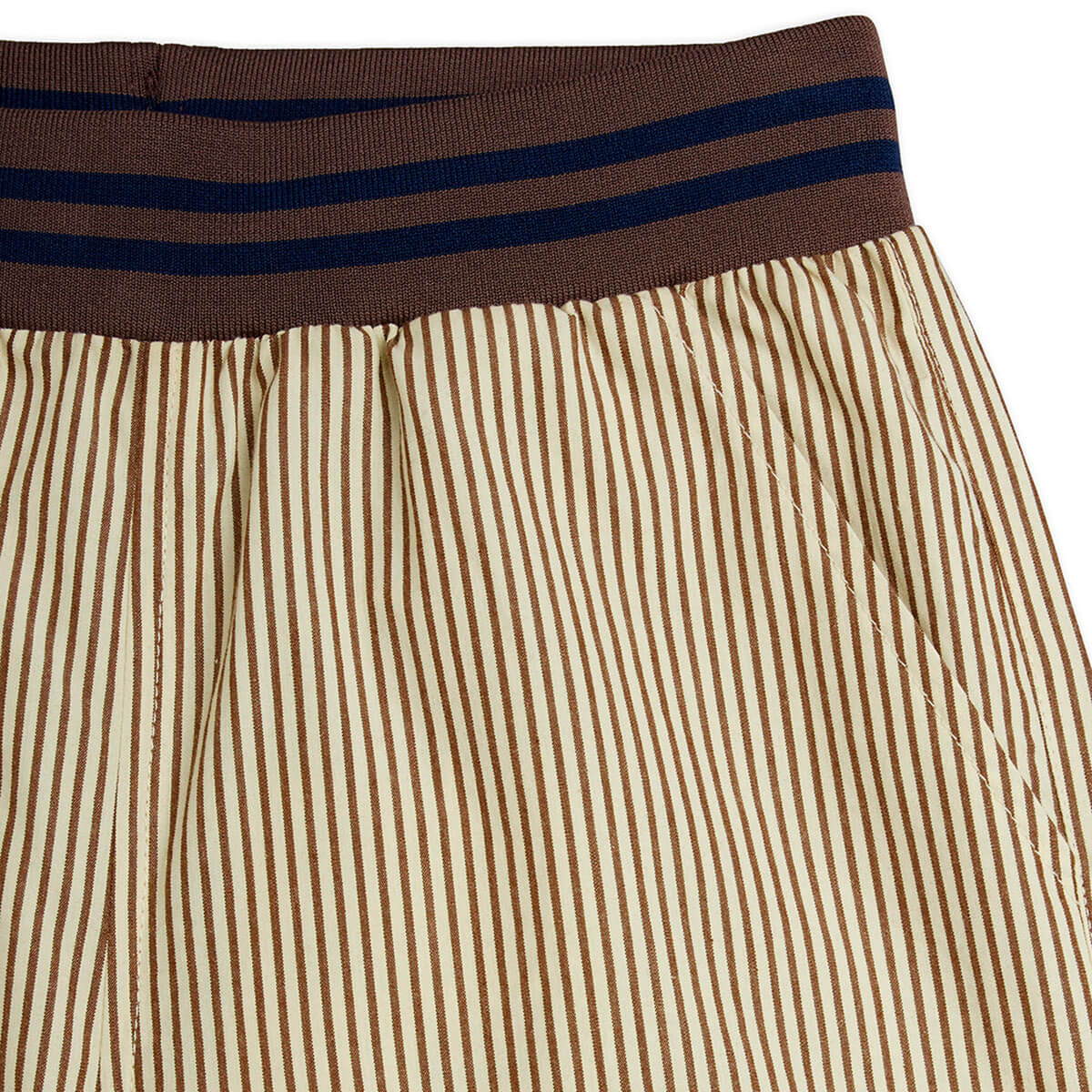 Poplin Woven Shorts in Brown by Mini Rodini