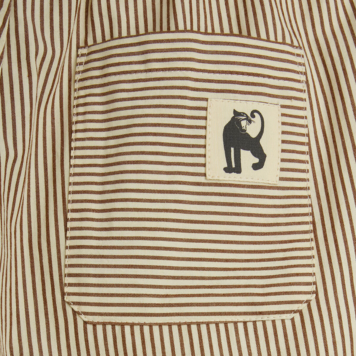 Poplin Woven Shorts in Brown by Mini Rodini