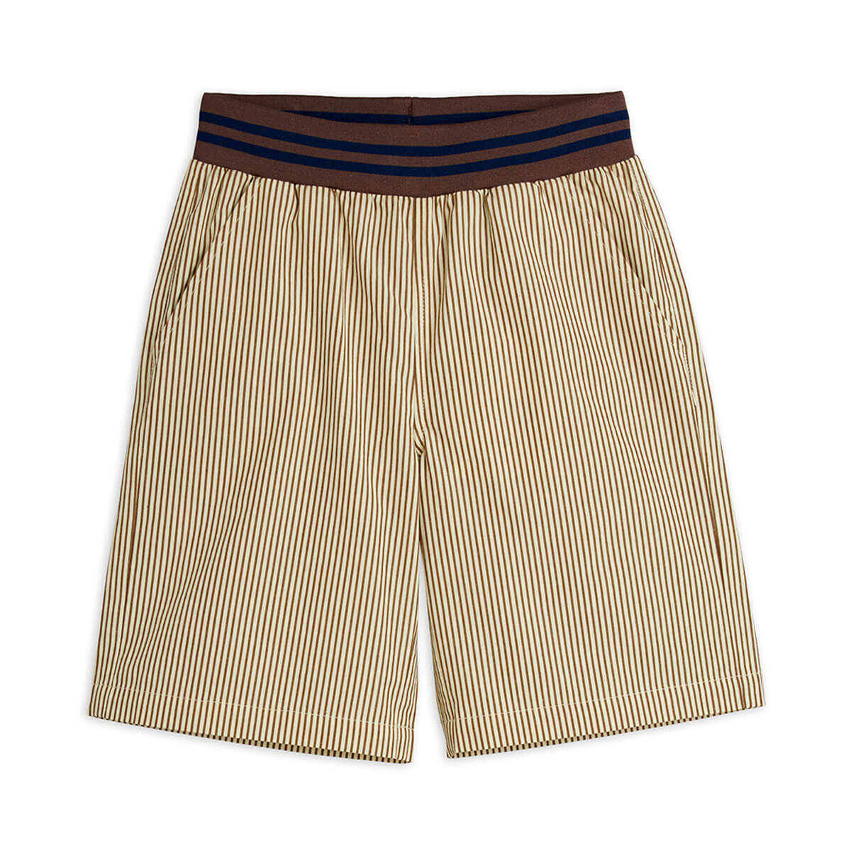 Poplin Woven Shorts in Brown by Mini Rodini
