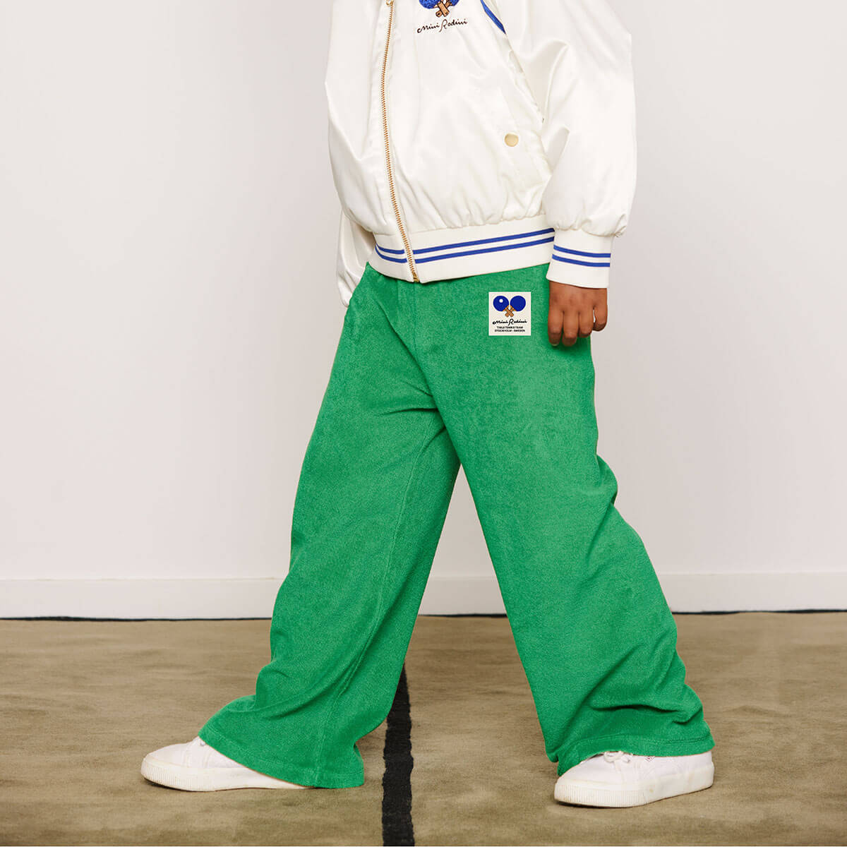 Table Tennis Patch Terry Sweatpants by Mini Rodini