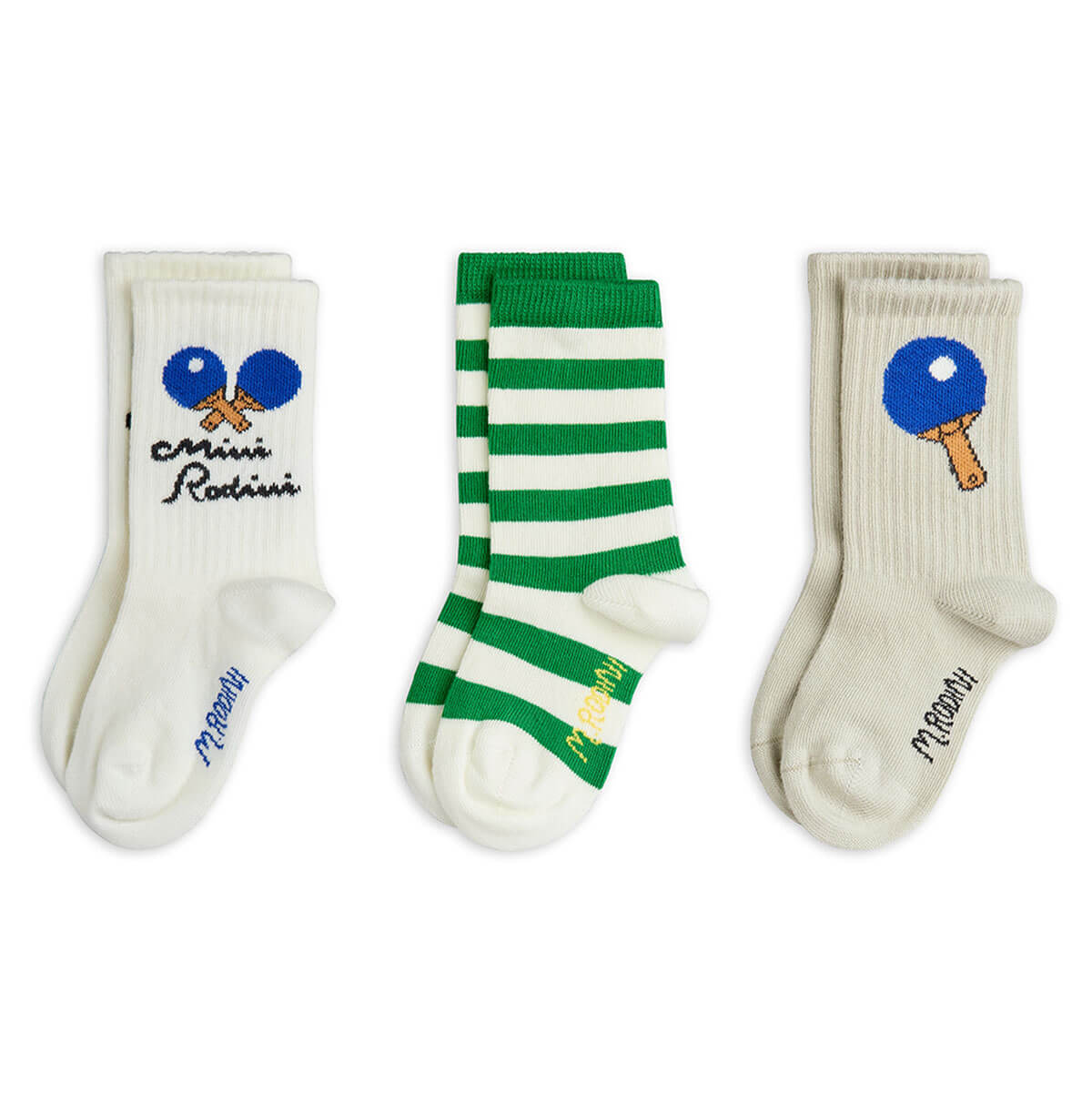 Table Tennis Socks (3 Pack) in Multi by Mini Rodini