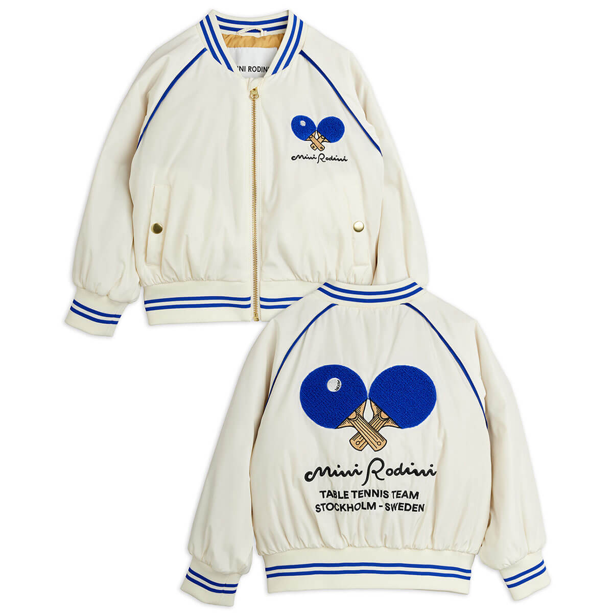 Table Tennis Team Baseball Jacket by Mini Rodini