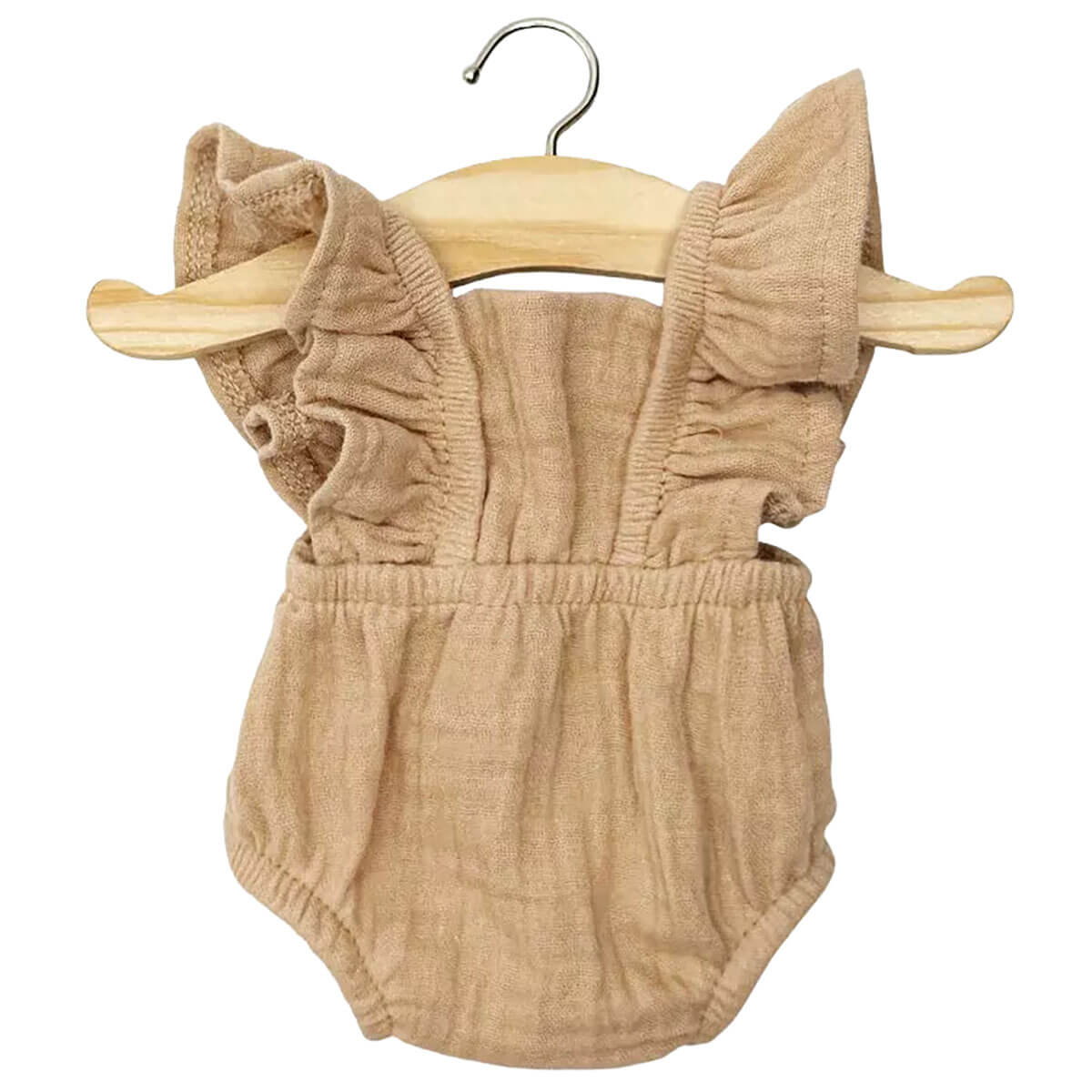 Lou Retro Romper (34cm Doll) in Beige by Minikane
