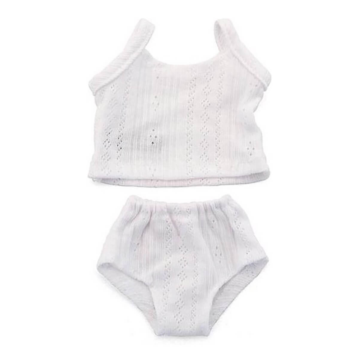 Cotton Pointelle Underwear Set Doll Outfit (38cm & 40cm) by Miniland