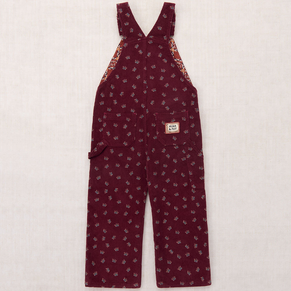 Corduroy Carpenter Overall in Cambridge Mariposa by Misha & Puff