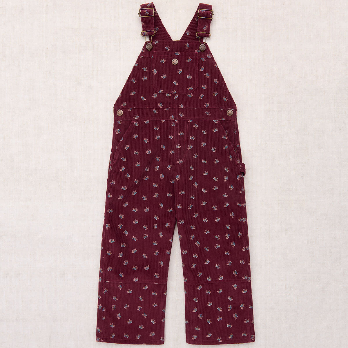 Corduroy Carpenter Overall in Cambridge Mariposa by Misha & Puff