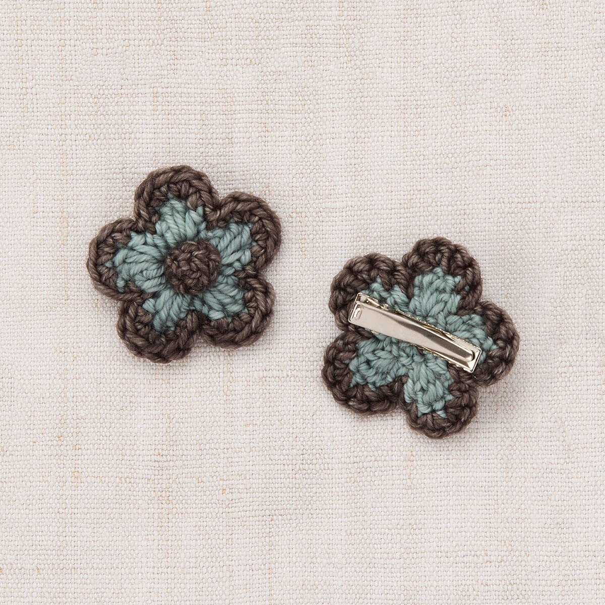 Medium Flower Clip Set in Onsen by Misha & Puff