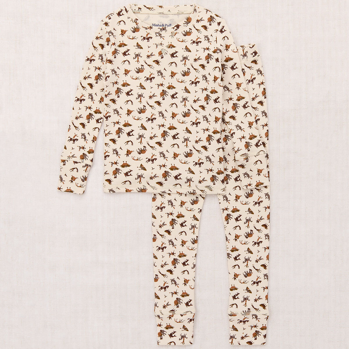 Pajama Set in String Circus by Misha & Puff