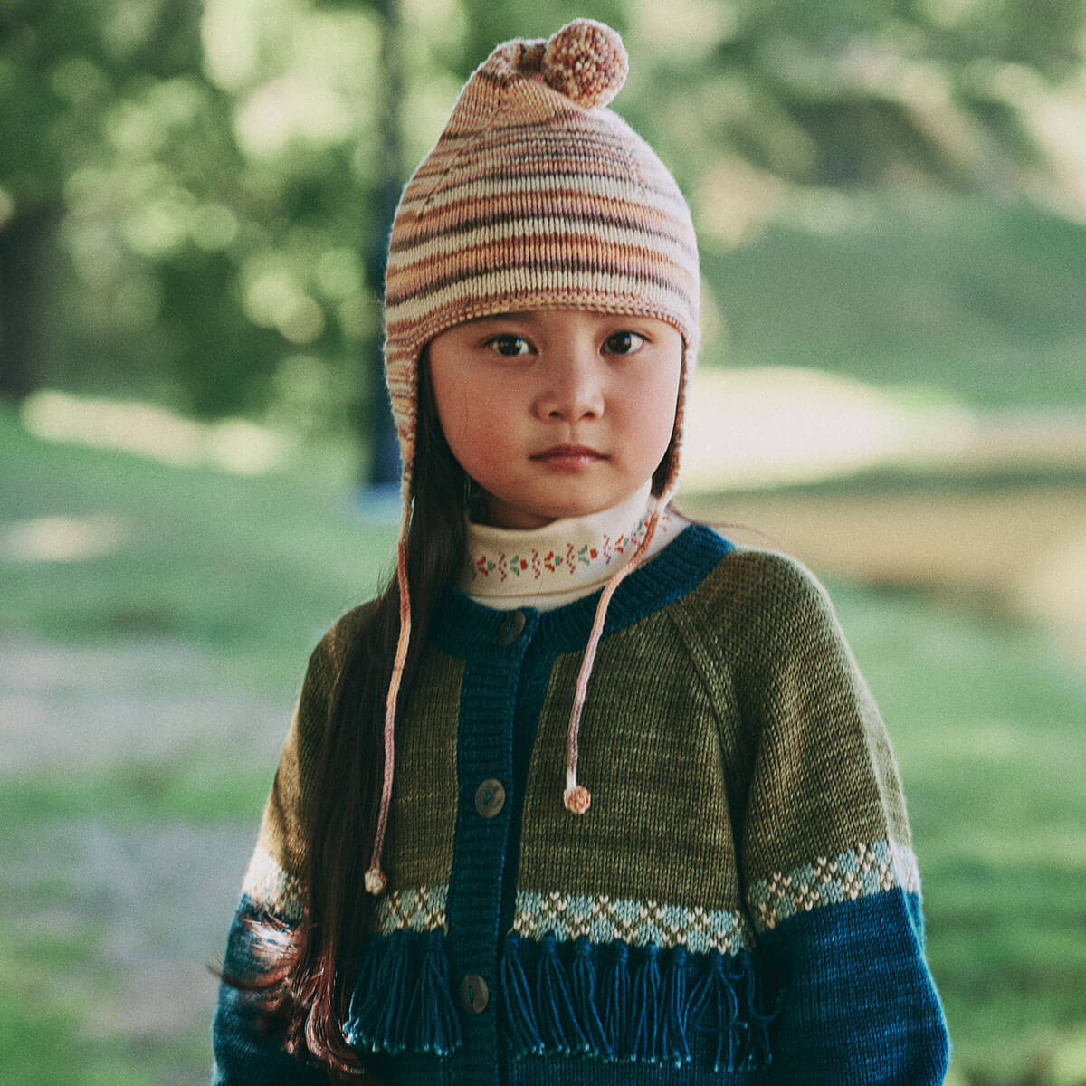 Pointy Peak Hat in Mochi Space Dye by Misha & Puff