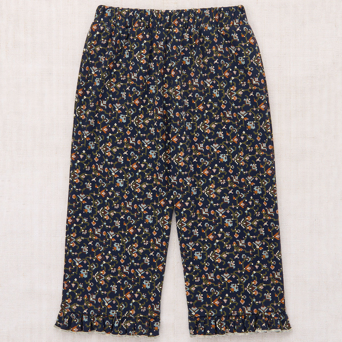 Ruffle Pedal Pusher in Astronomy Millefleurs by Misha & Puff