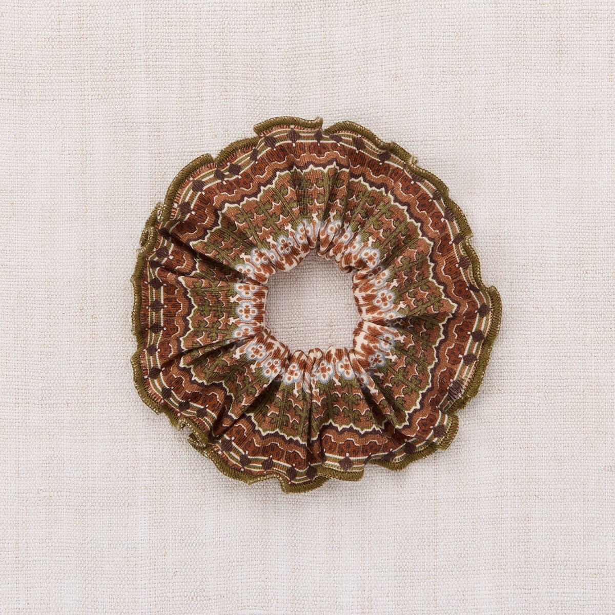 Hair Scrunchie in Nori Arable by Misha & Puff