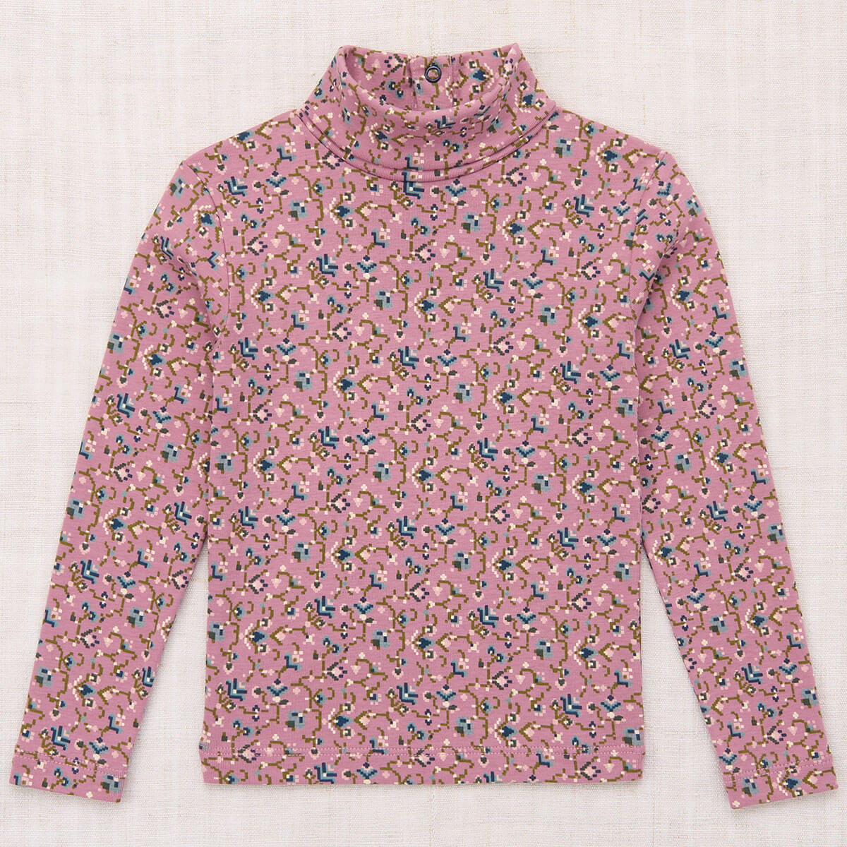 Turtleneck in Antique Rose Millefleurs by Misha & Puff