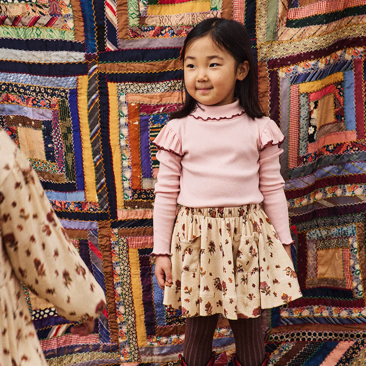 Yana Turtleneck in Cherry Blossom by Misha & Puff