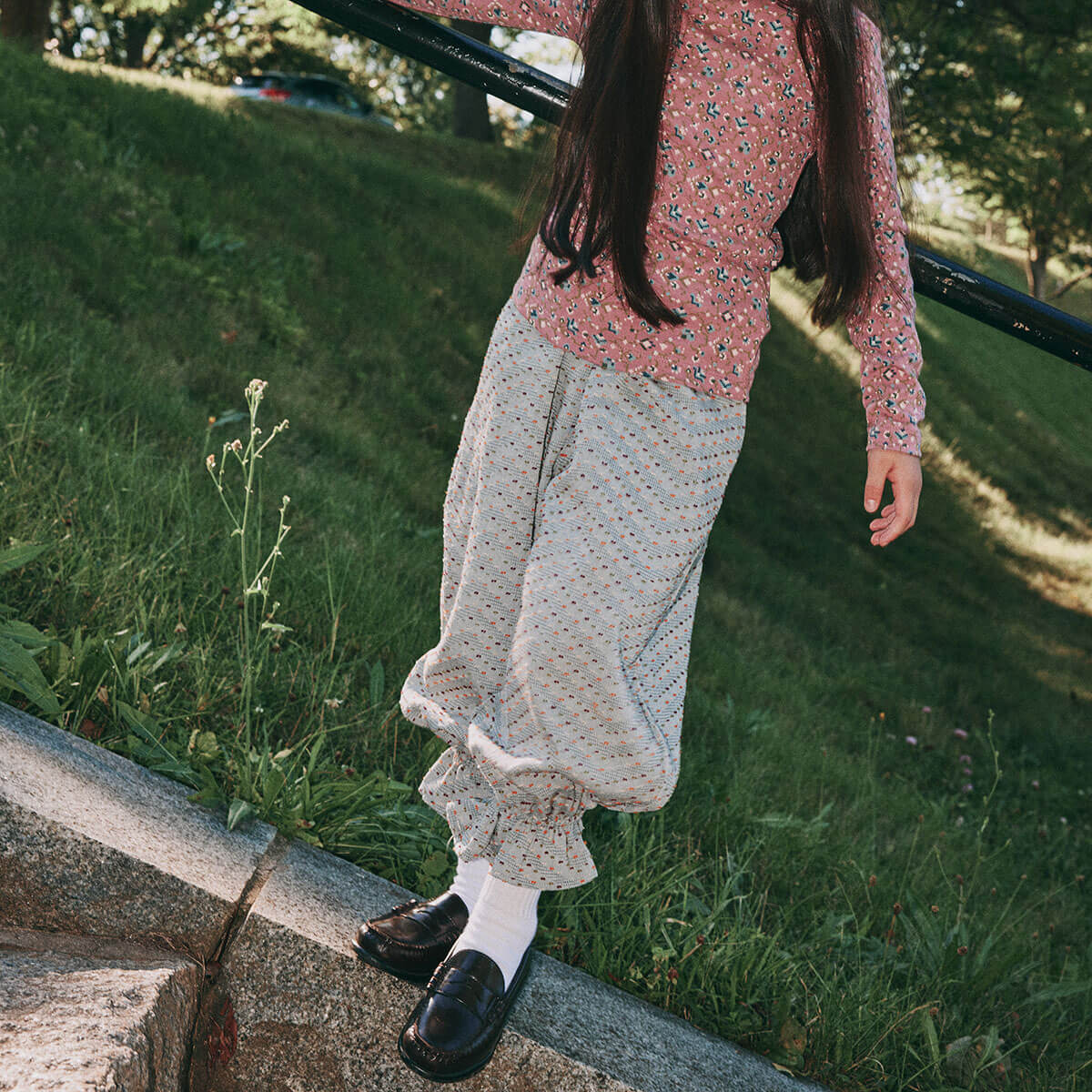Zuzu Pant in Marine Blue Celebration by Misha & Puff