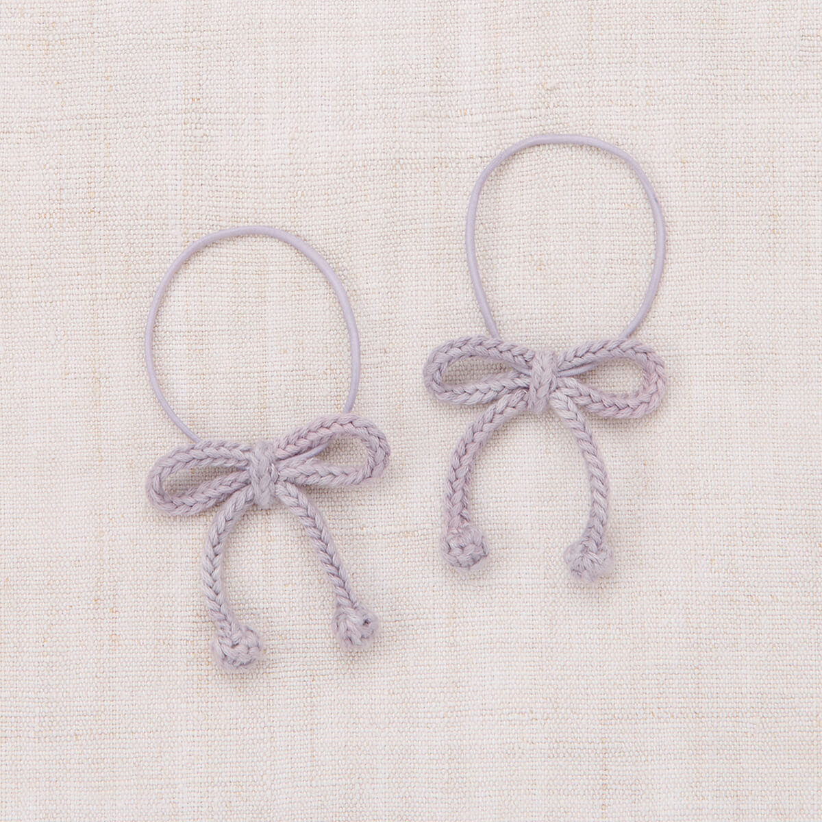 Popcorn Bow Elastic in Mist by Misha & Puff