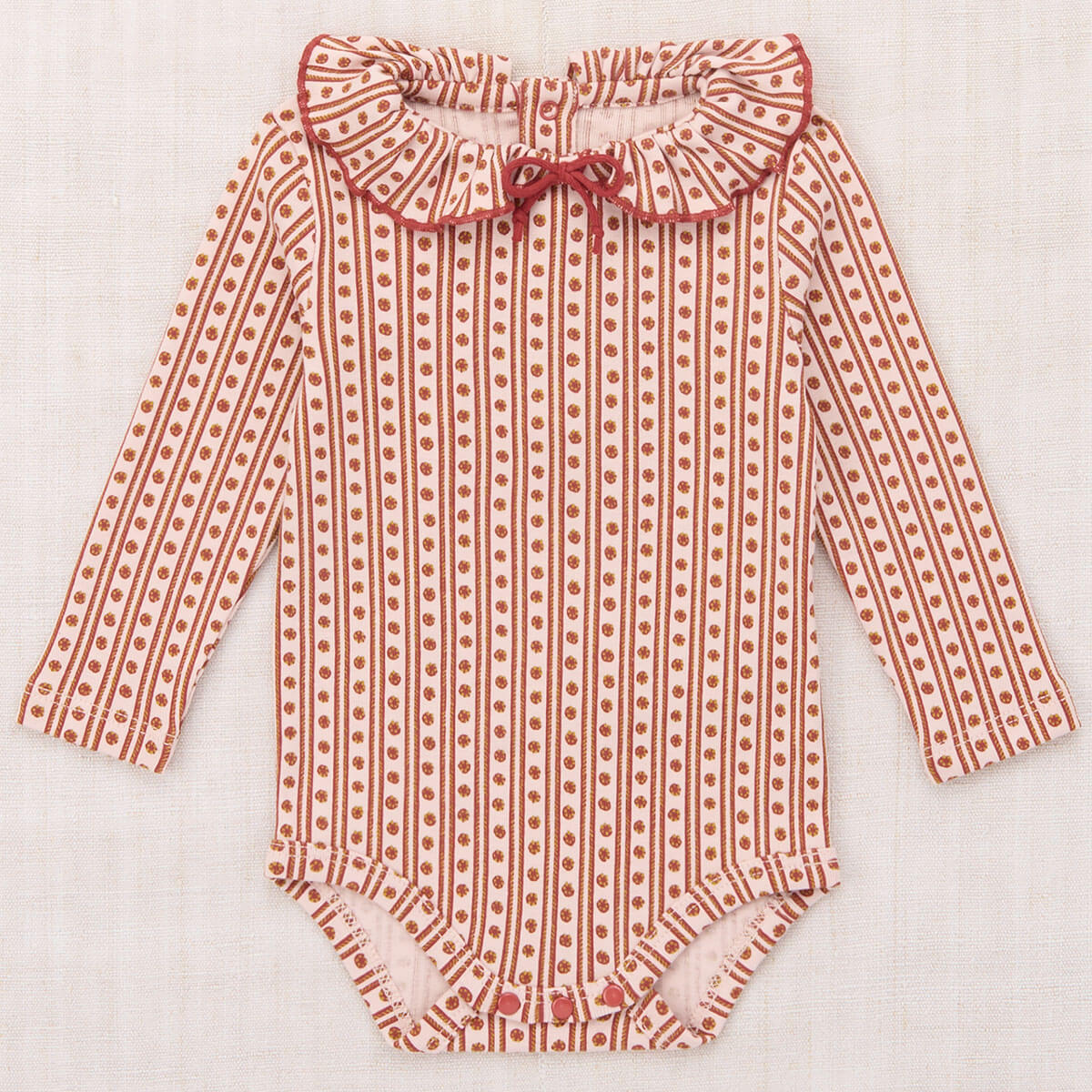 Baby Pattie Onesie in Candyfloss Little House Floral by Misha & Puff