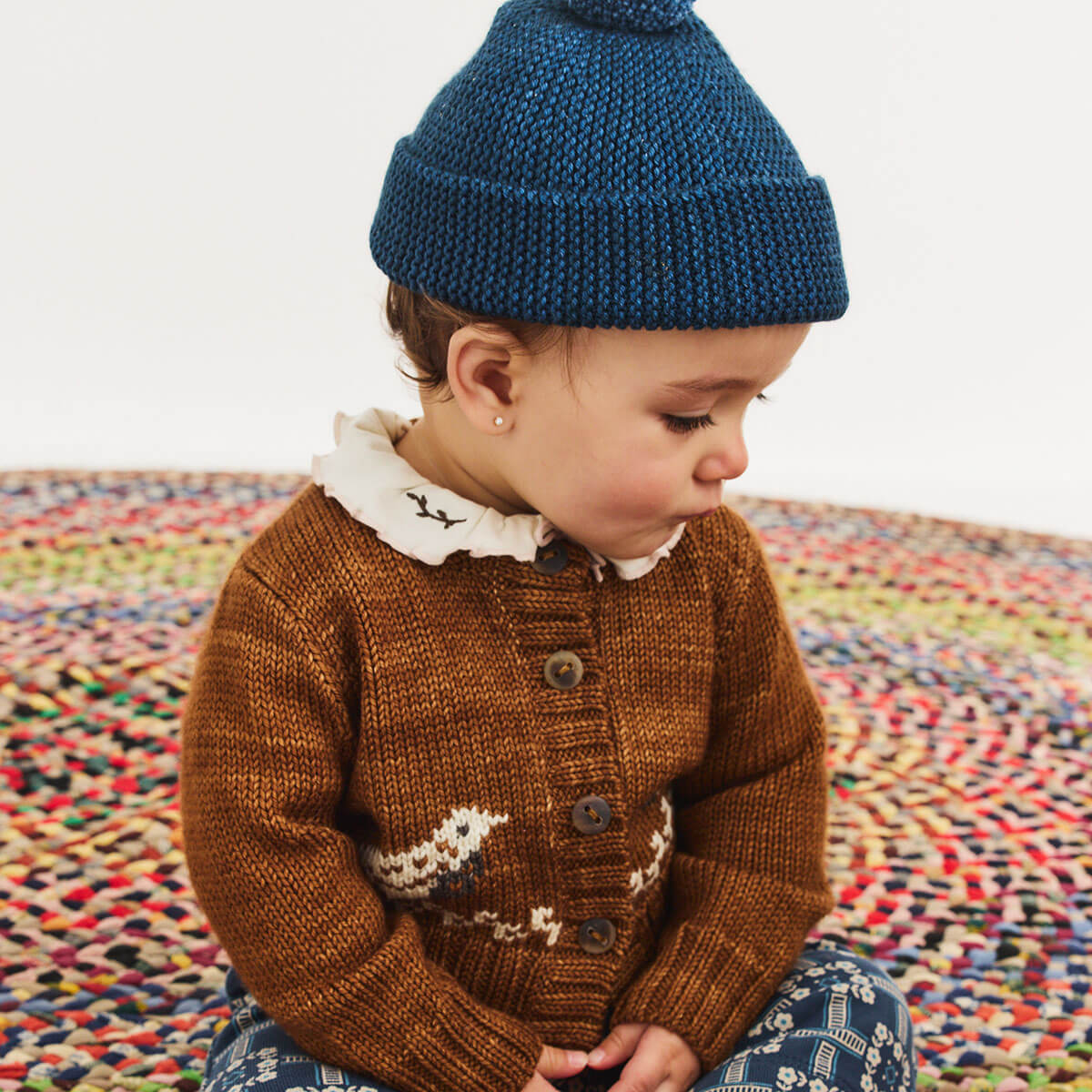 Baby Vinelet Pattie Onesie in Winter Cream by Misha & Puff