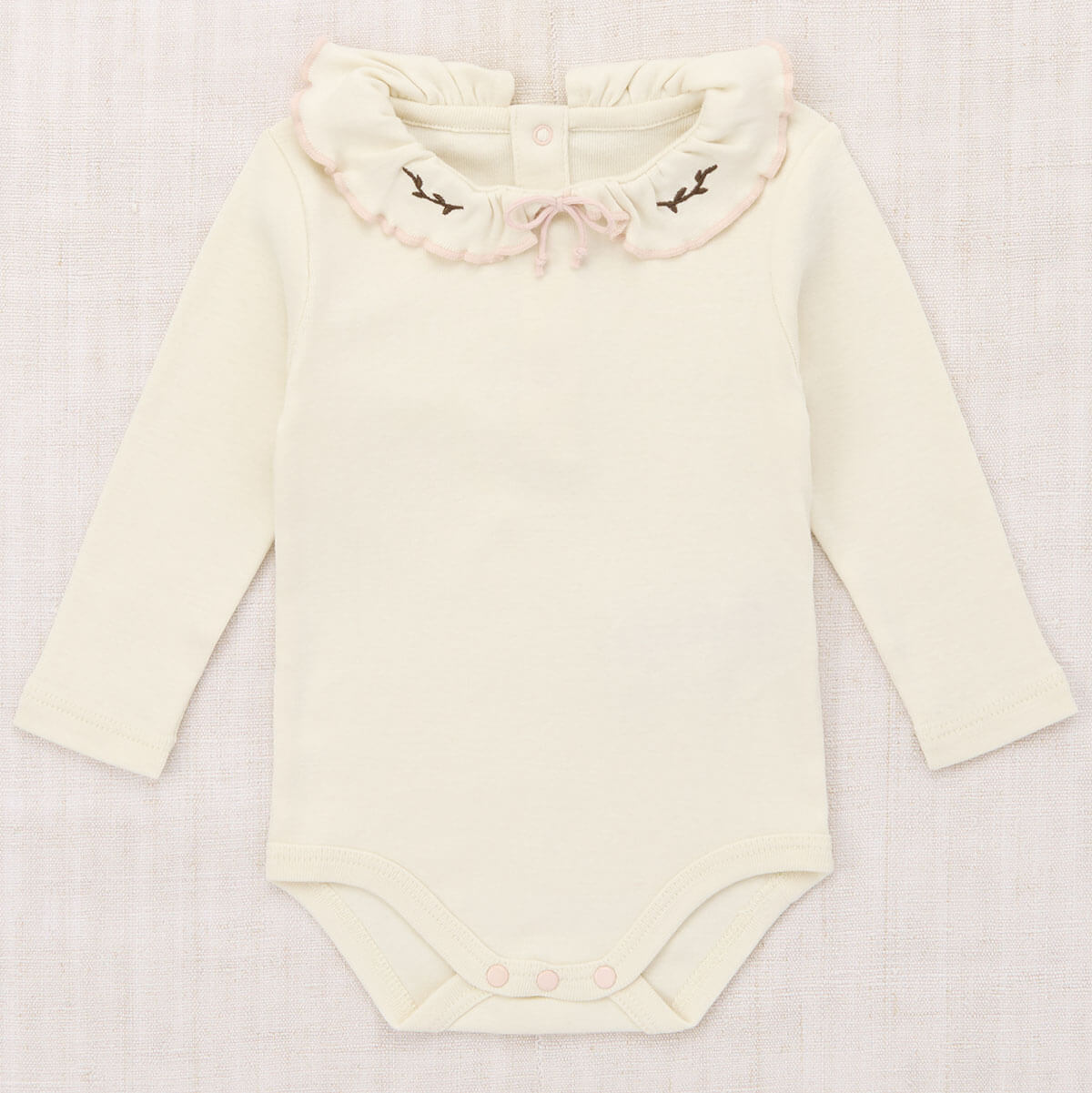 Baby Vinelet Pattie Onesie in Winter Cream by Misha & Puff