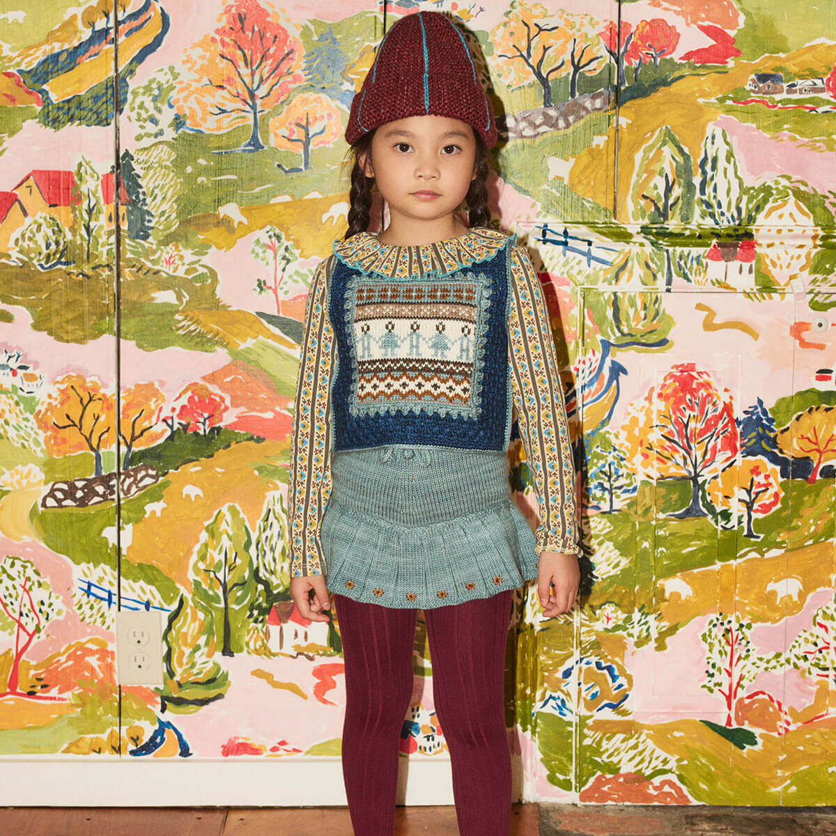 Étoile Skating Pond Skirt in Slate by Misha & Puff