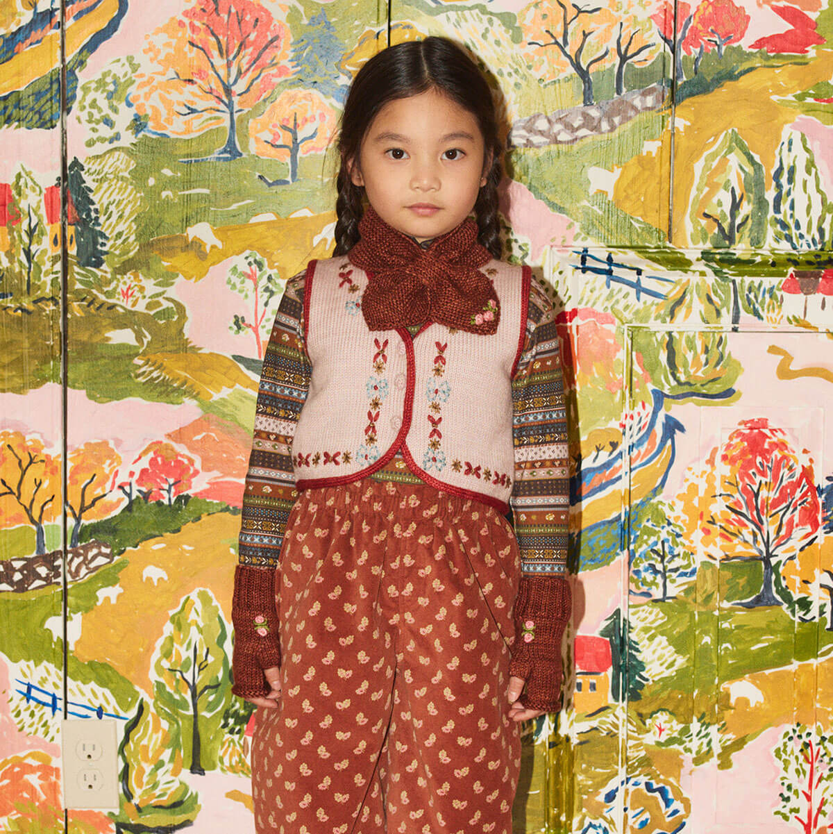 Floret Fernando Vest in Candyfloss by Misha & Puff