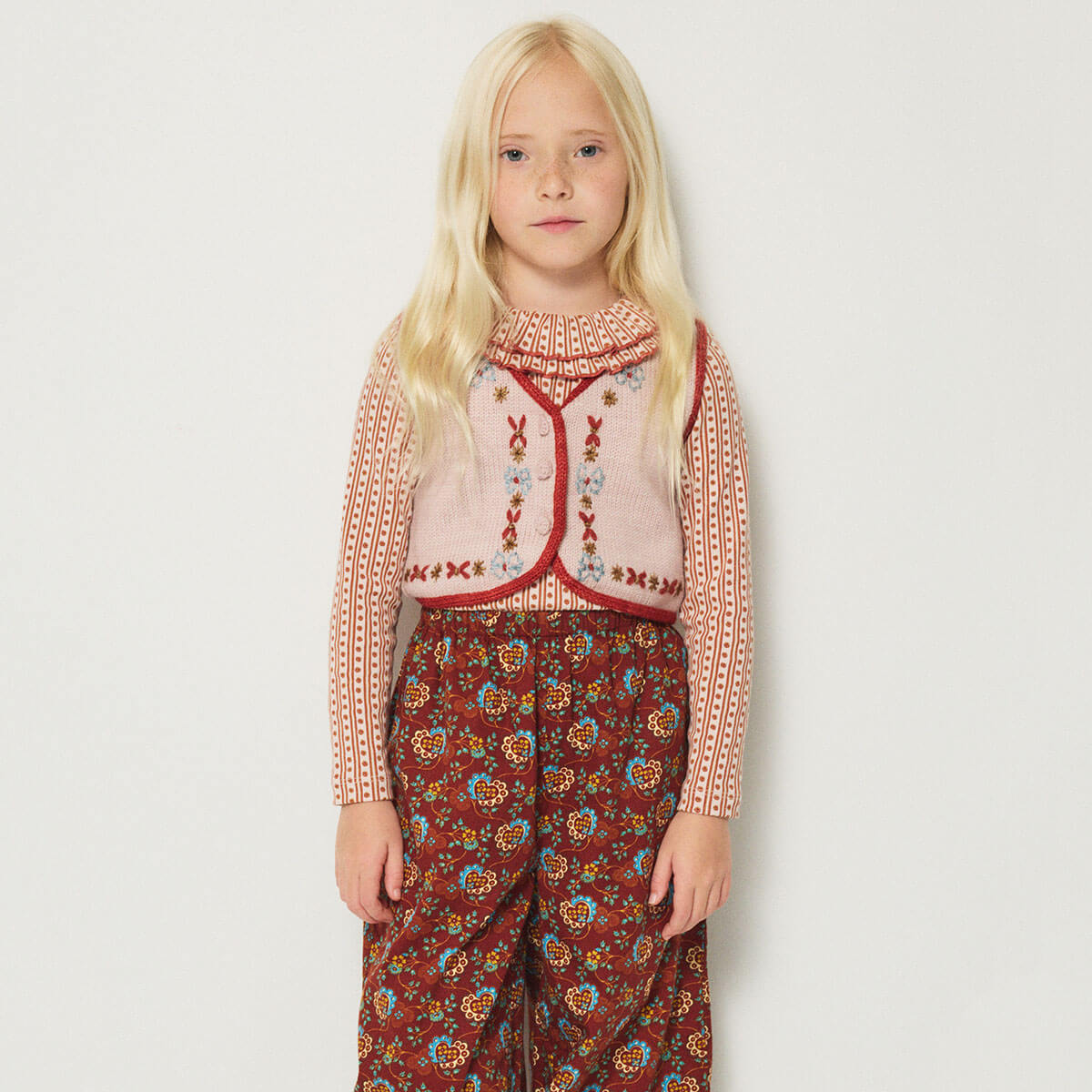 Floret Fernando Vest in Candyfloss by Misha & Puff
