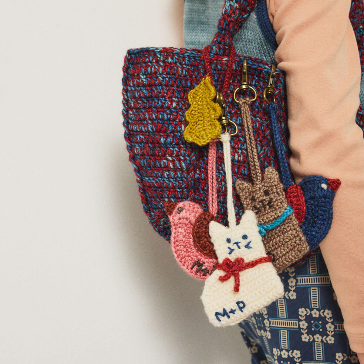 Kitten Bag Charm in Brut by Misha & Puff