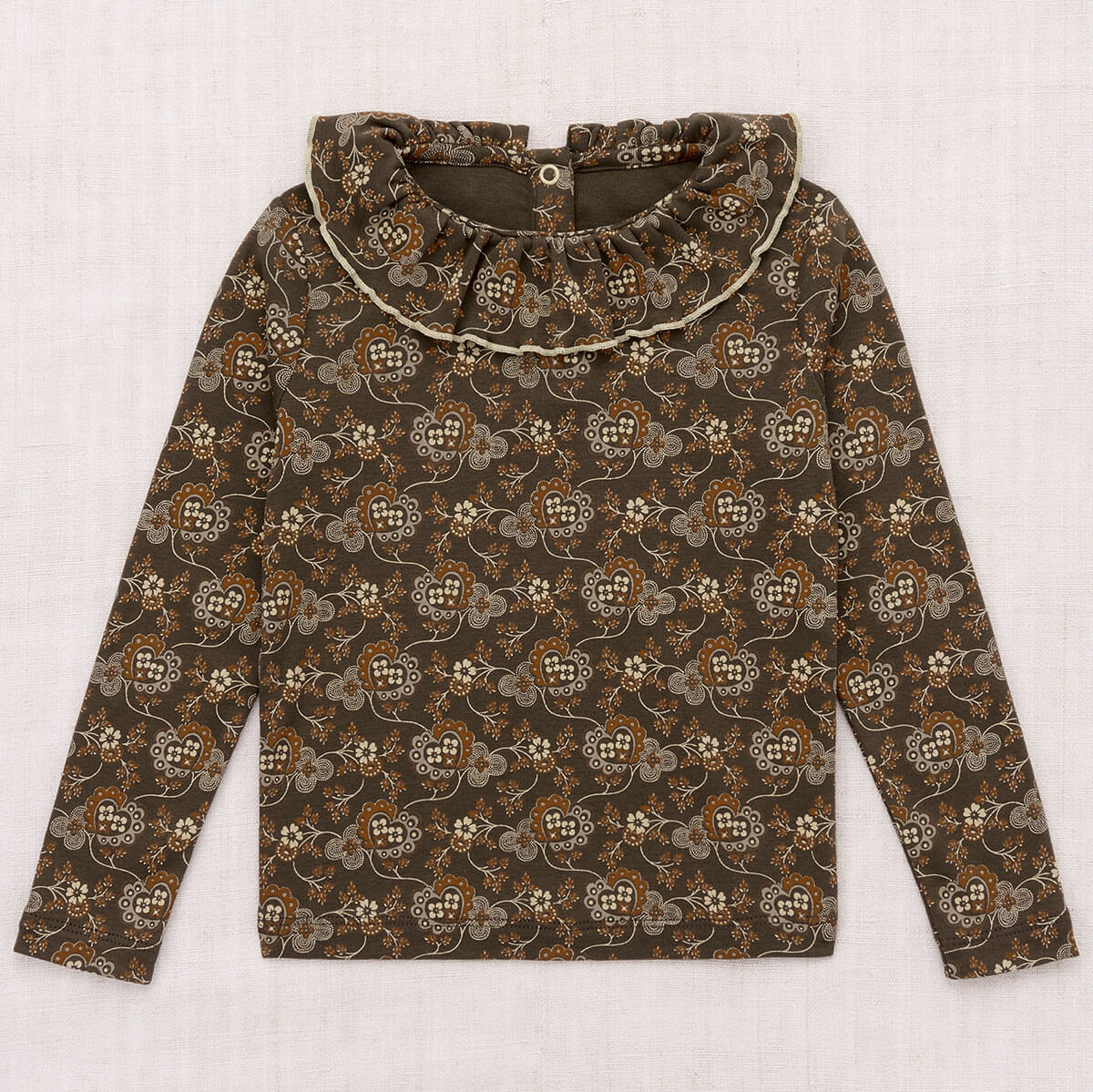 Paloma Top in Bark Calico Hearts by Misha & Puff