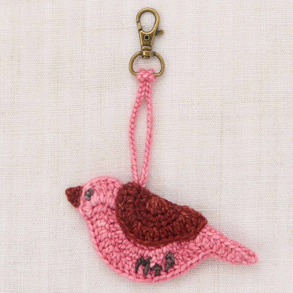 Songbird Bag Charm in Macaron by Misha & Puff