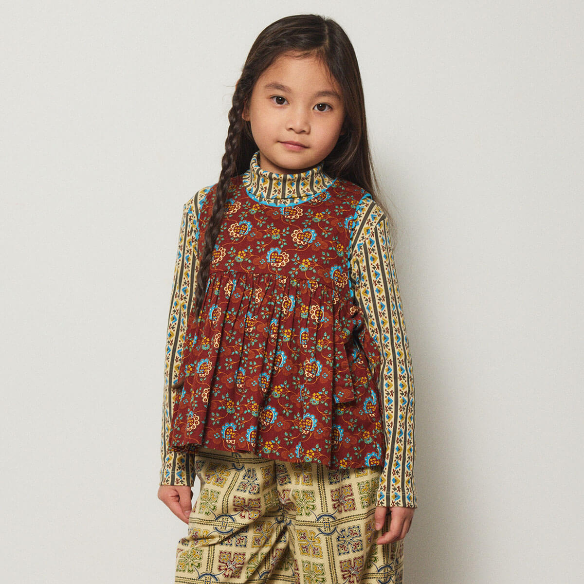 Turtleneck in Alabaster Gallup by Misha & Puff