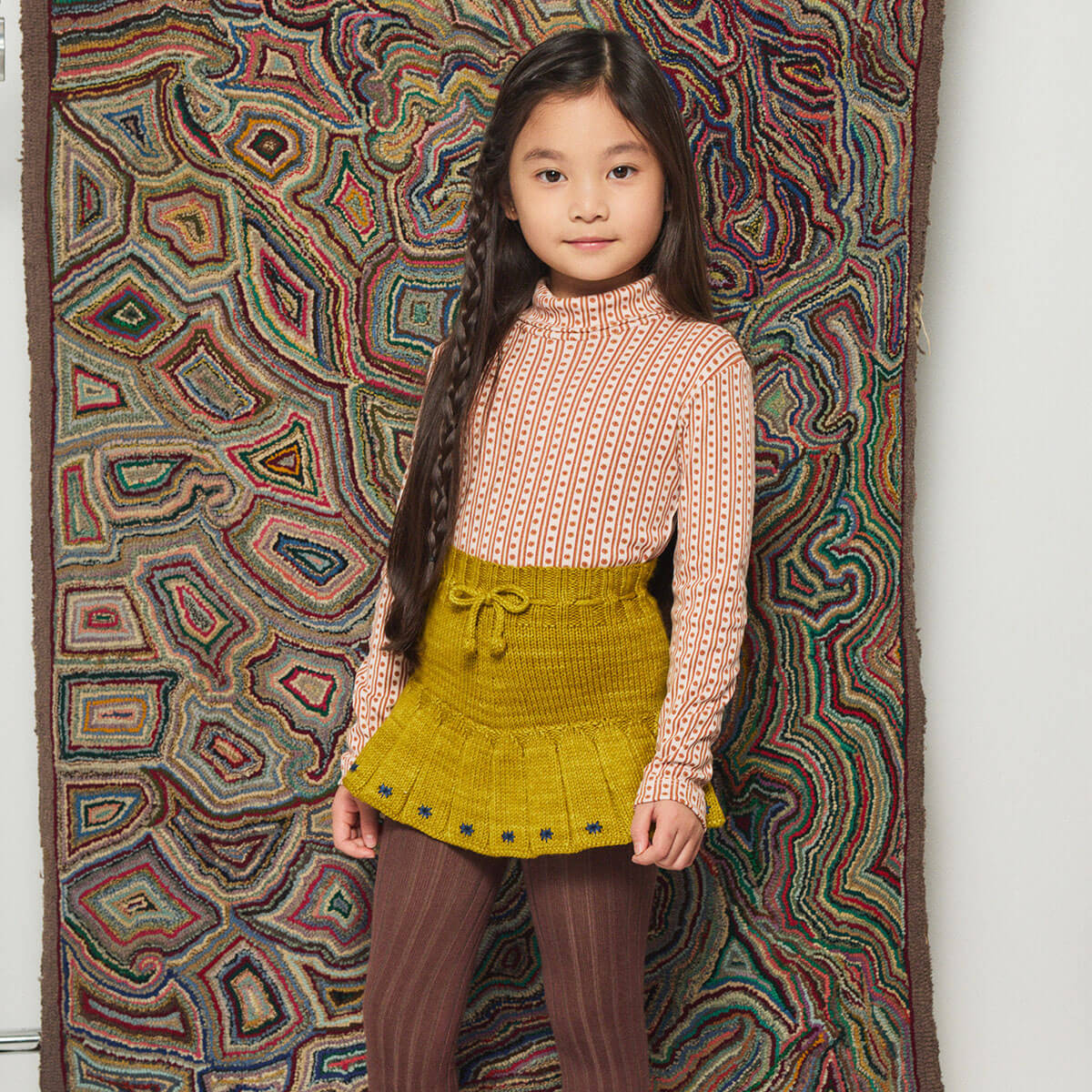 Turtleneck in Candyfloss Little House Floral by Misha & Puff