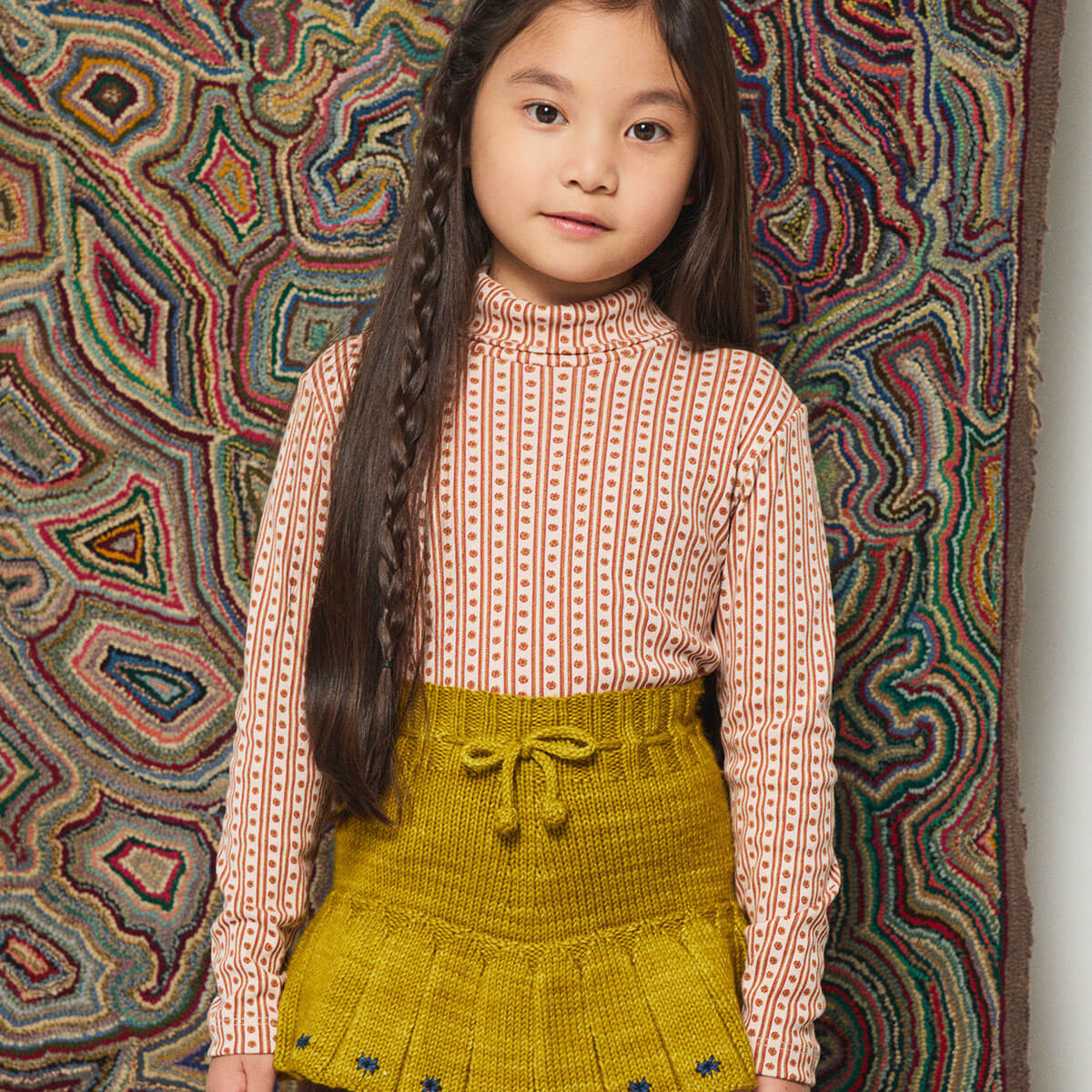 Turtleneck in Candyfloss Little House Floral by Misha & Puff